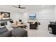 Well-lit living room includes modern furniture, stylish decorations, and an entertainment setup at 477 Michael Dr, Alpharetta, GA 30009