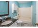 Bathroom featuring granite countertops and updated fixtures at 60 Ivy Dr, Covington, GA 30016