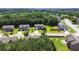 An aerial view of homes shows the surrounding neighborhood and community at 1492 Station Ridge Ct, Lawrenceville, GA 30045