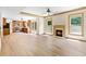 Spacious living room showcases fireplace and an open layout leading to the kitchen at 1492 Station Ridge Ct, Lawrenceville, GA 30045