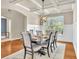Dining room with coffered ceilings, large windows and panel moulding at 2619 Dayview Ln, Atlanta, GA 30331