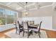 Dining room with coffered ceilings, large windows and panel moulding at 2619 Dayview Ln, Atlanta, GA 30331