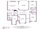 Detailed floor plan showcasing bedrooms, bathrooms, laundry, and closet at 2619 Dayview Ln, Atlanta, GA 30331