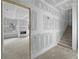 Unfinished space with an open doorway, stairs, and future fireplace, offering a blank canvas at 60 Linton St, Woodstock, GA 30188