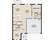 Layout of the first floor featuring an open kitchen, dining area, and a two-car garage at 2289 Argento Cir, Dacula, GA 30019