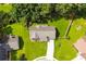 Aerial view showcasing a well-maintained home, manicured lawn, and lush surroundings, epitomizing suburban charm at 787 Mckendree Lake Way, Lawrenceville, GA 30043
