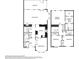 Floor plan showcasing the layout of the first and second floors at 5427 Trentham Dr, Atlanta, GA 30338