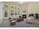 Bright living room with tall windows, a cozy fireplace, and plush seating arrangement at 1755 Rutland Pass Dr, Lawrenceville, GA 30045