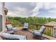 Outdoor patio featuring comfortable seating and a view of the surrounding greenery at 1830 Secretariat Gait Way, Suwanee, GA 30024