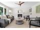 Comfortable living room with fireplace, modern furniture, and natural light at 2463 Briarmoor Ne Rd, Atlanta, GA 30345