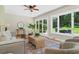 Inviting living room with views of the outdoor patio and lush backyard at 2463 Briarmoor Ne Rd, Atlanta, GA 30345