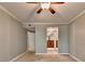 Spacious bedroom featuring a ceiling fan and neutral color scheme at 1010 Donegal Se, Smyrna, GA 30080