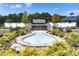 Landscaped community entrance with a water feature and the Ridgewalk Landing sign at 1104 Knoxboro Ln, Woodstock, GA 30188