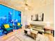 Bright living room with floor to ceiling windows and an open floor plan overlooking the city at 400 W Peachtree Nw St # 2704, Atlanta, GA 30308