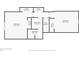 Floor plan featuring the layout of bedrooms, bathrooms, closets, and stairs with dimensions at 5095 Karr Road Rd, Cumming, GA 30040