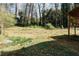 Large backyard with patio and mature trees at 494 Rue Montaigne, Stone Mountain, GA 30083