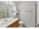 Bathroom with a modern vanity, a toilet, and a glass-enclosed shower at 2825 Northeast Ne Expy # F003, Atlanta, GA 30345