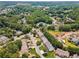 Aerial view of a neighborhood filled with trees and greenery at 3665 Magnolia Walk Trl, Cumming, GA 30040