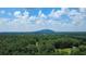 A scenic view displays a distant mountain rising beyond lush greenery, offering residents a stunning natural backdrop at 646 Lakes Cir, Lithonia, GA 30058