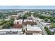 Aerial view of neighborhood featuring a mix of residential and commercial properties with tree-lined streets at 322 Peters Sw St # 2, Atlanta, GA 30313