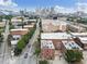 Elevated shot of a neighborhood featuring a mix of architecture, skyline views, and convenient roadways at 322 Peters Sw St # 2, Atlanta, GA 30313