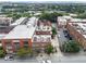 Aerial view of neighborhood featuring buildings with rooftops, sidewalks, and street parking at 322 Peters Sw St # 2, Atlanta, GA 30313