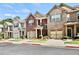 Attractive townhomes with neat landscaping and convenient parking spaces at 1384 Dolcetto Nw Trce, Kennesaw, GA 30152
