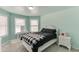 Bright bedroom with plenty of natural light and a neutral paint color at 1548 Station Ridge Dr, Lawrenceville, GA 30045