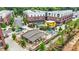 Commercial district with outdoor seating areas, restaurants, and retail spaces and multiple apartment buildings at 772 Aerial Se Way, Atlanta, GA 30312