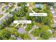 Aerial view of neighborhood, showing property location in close proximity to swim and tennis at 908 Lance Cir, Lawrenceville, GA 30043