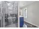 Modern bathroom featuring a tub with marble accents at 4000 Brittan Glade Trl, Snellville, GA 30039