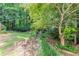 Backyard garden path with landscaping and bird bath at 125 Ashbury Ct, Dallas, GA 30157