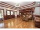 Elegant living room with hardwood floors, coffered ceilings, and classic furnishings at 4054 Lyon Blvd, Atlanta, GA 30331