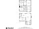 A detailed floor plan of the home reveals the layout of the bedrooms and living spaces at 5035 Foxberry Ln, Roswell, GA 30075