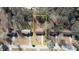Aerial view of property highlighting lot lines in suburban neighborhood at 11 Grove Ln, Hampton, GA 30228