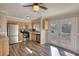 Well-lit eat-in kitchen featuring stainless steel appliances and french doors leading to outdoor space at 11 Grove Ln, Hampton, GA 30228
