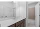 Bathroom vanity featuring white quartz countertops and modern fixtures at 340 Olmstead Way # 34, Alpharetta, GA 30022