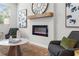 Elegant fireplace with a modern design, perfect for creating a warm and inviting atmosphere at 512 Crown Dr, Emerson, GA 30137