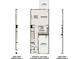 Stegall Village Durant floor plan showcasing kitchen, Gathering room, and garage at 512 Crown Dr, Emerson, GA 30137