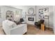 Relaxing living room with a cozy fireplace, stylish decor and comfortable seating at 512 Crown Dr, Emerson, GA 30137