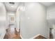 Upstairs hallway features hardwood floors and neutral walls, leading to various rooms at 1894 Twin Falls Rd, Decatur, GA 30032