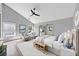 Bright and spacious bedroom with vaulted ceilings and neutral decor at 5195 Oaks Landing Ct, Sugar Hill, GA 30518