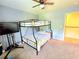 Cozy bedroom featuring a bunk bed and plenty of room for a closet and tv at 171 Shaker Hollow Drive Dr, Mcdonough, GA 30253