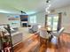 Open-concept living room and dining area perfect for Gathering gatherings and entertaining at 171 Shaker Hollow Drive Dr, Mcdonough, GA 30253