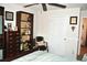 Comfortable bedroom with patterned lamp, side table, and large window at 3824 Smith Creek Ct, Buford, GA 30519
