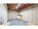 Unfinished basement with carpet, exposed ceiling, and a countertop at 536 Cherokee Overlook Court Ct, Canton, GA 30115