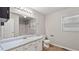Bathroom featuring an extended vanity, a tub/shower, and neutral paint at 536 Cherokee Overlook Court Ct, Canton, GA 30115