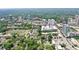 Gorgeous aerial view of the community with mature trees and skyline in the background at 2972 Lookout Ne Pl, Atlanta, GA 30305
