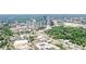 Stunning aerial view of the community showing the city skyline and surrounding trees at 2972 Lookout Ne Pl, Atlanta, GA 30305