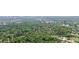 Scenic aerial view of the lush green neighborhood featuring a tree canopy with a cityscape in the distance at 2972 Lookout Ne Pl, Atlanta, GA 30305